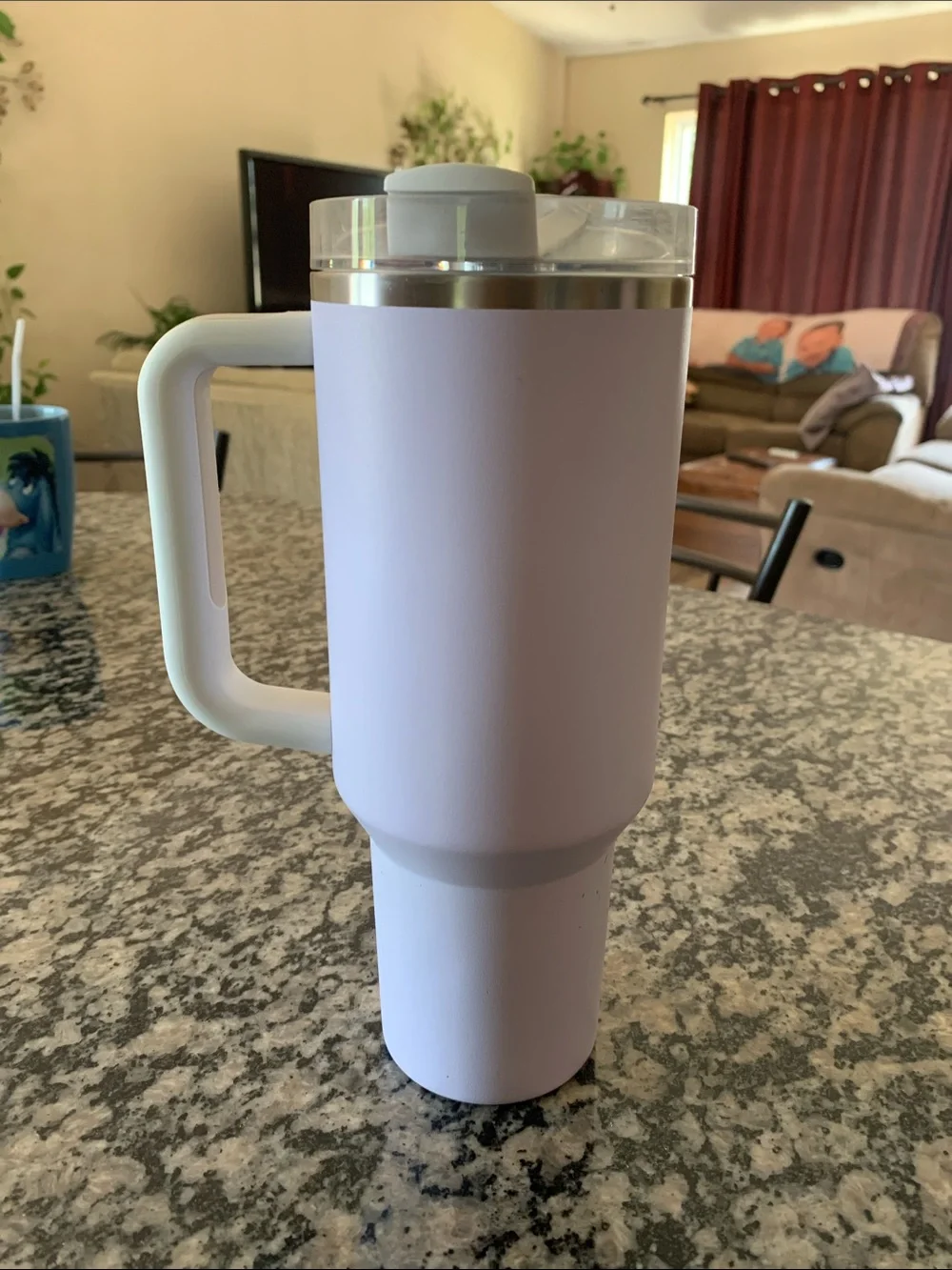 Stanley Travel Mug in Light Lavender and Silver